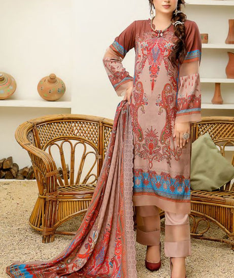 Elegant Emb Wool Shawl`21 D#2