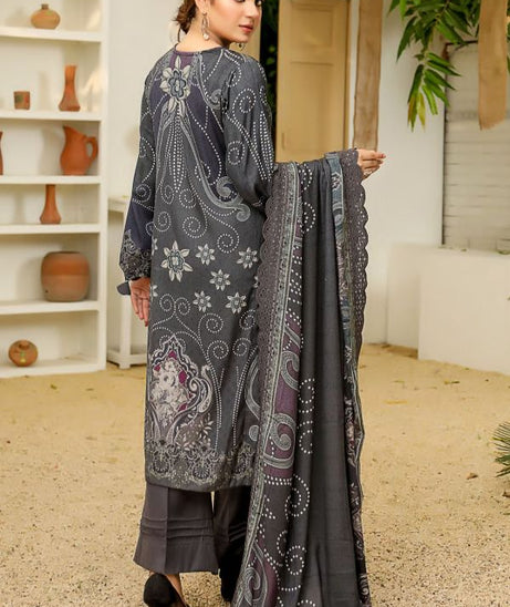 Elegant Emb Wool Shawl`21 D#06