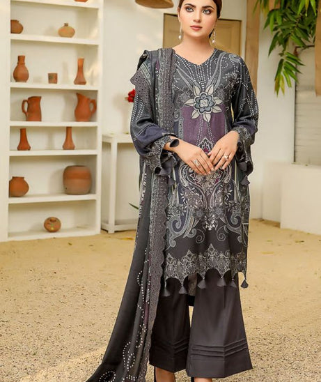 Elegant Emb Wool Shawl`21 D#06