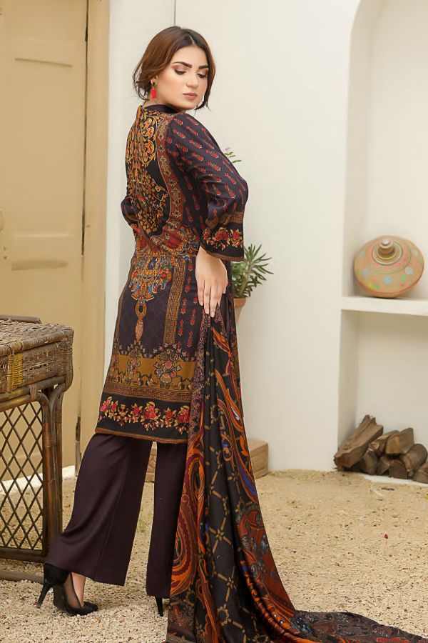 Elegant Emb Wool Shawl`21 D#07