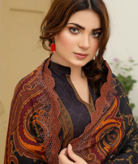 Elegant Emb Wool Shawl`21 D#07