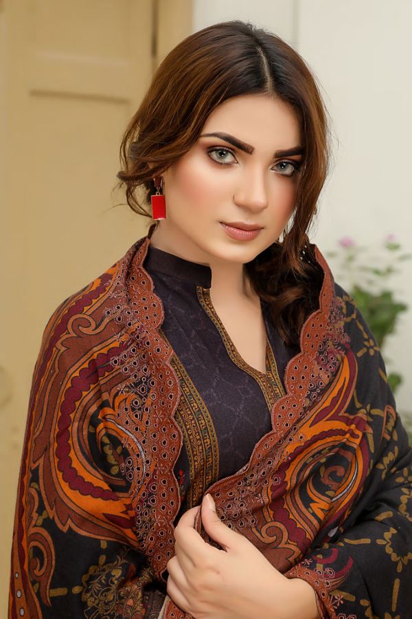 Elegant Emb Wool Shawl`21 D#07