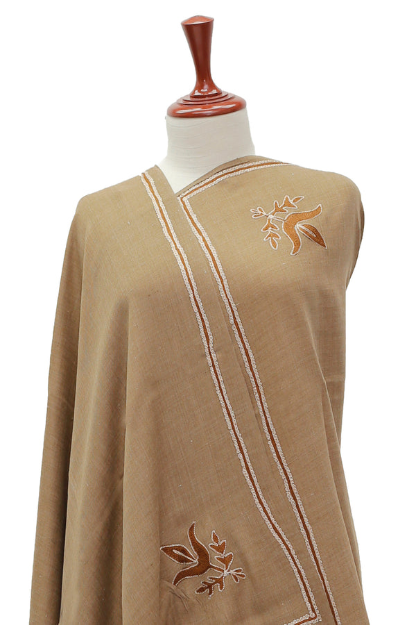 Embroiderey Shawl (Semi Pashmina) D#126-E