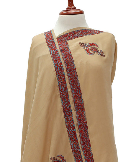 Embroiderey Shawl (Semi Pashmina) D#130-4