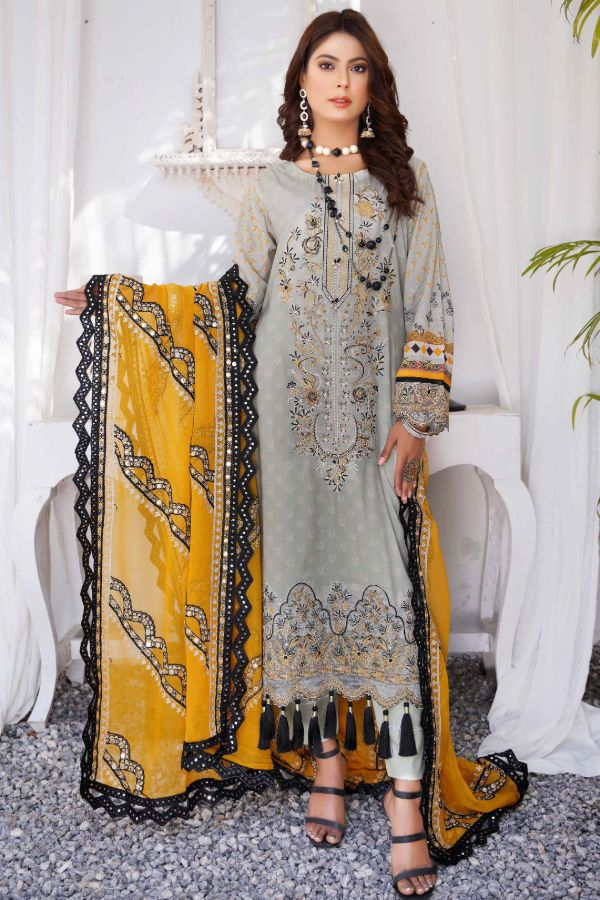 Esha Eman Emb Luxury Lawn`22 D#102