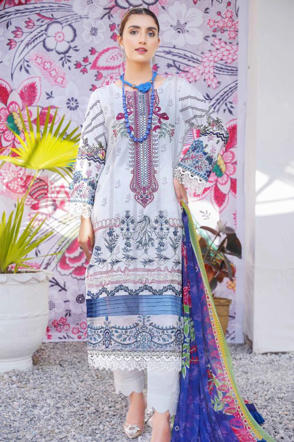 Esha Eman Emb Luxury Lawn`22 D#105