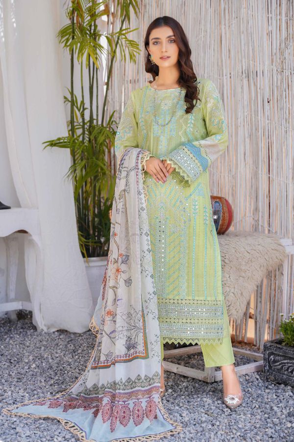 Esha Eman Emb Luxury Lawn`22 D#108