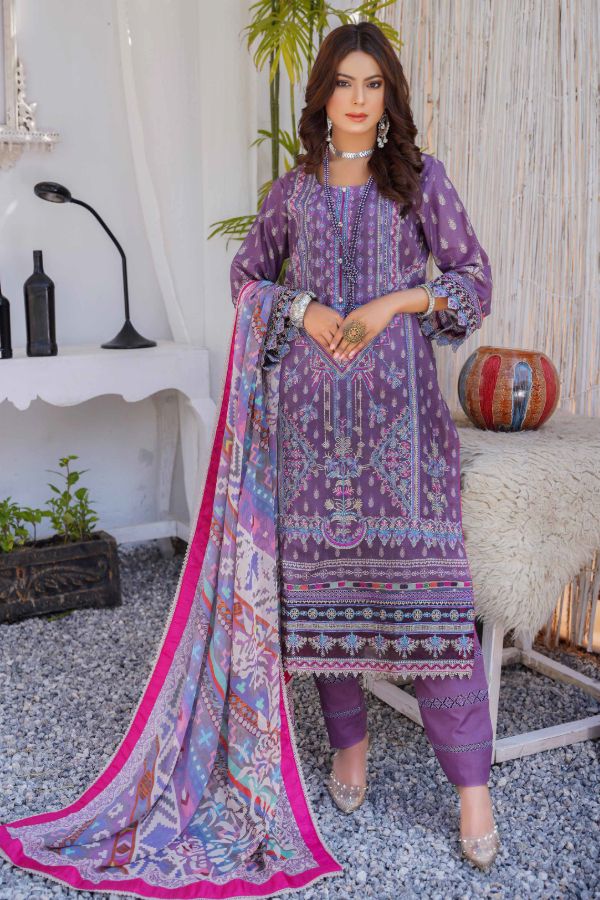 Esha Eman Emb Luxury Lawn`22 D#111-A