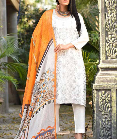 Eshaal Zahra Maaysa Linen'21 (Off White)