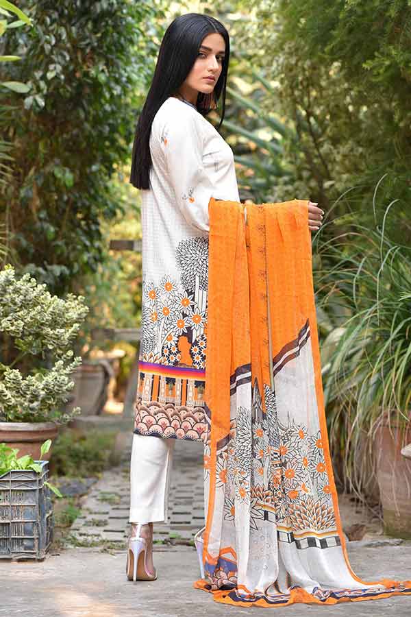 Eshaal Zahra Maaysa Linen'21 (Off White)