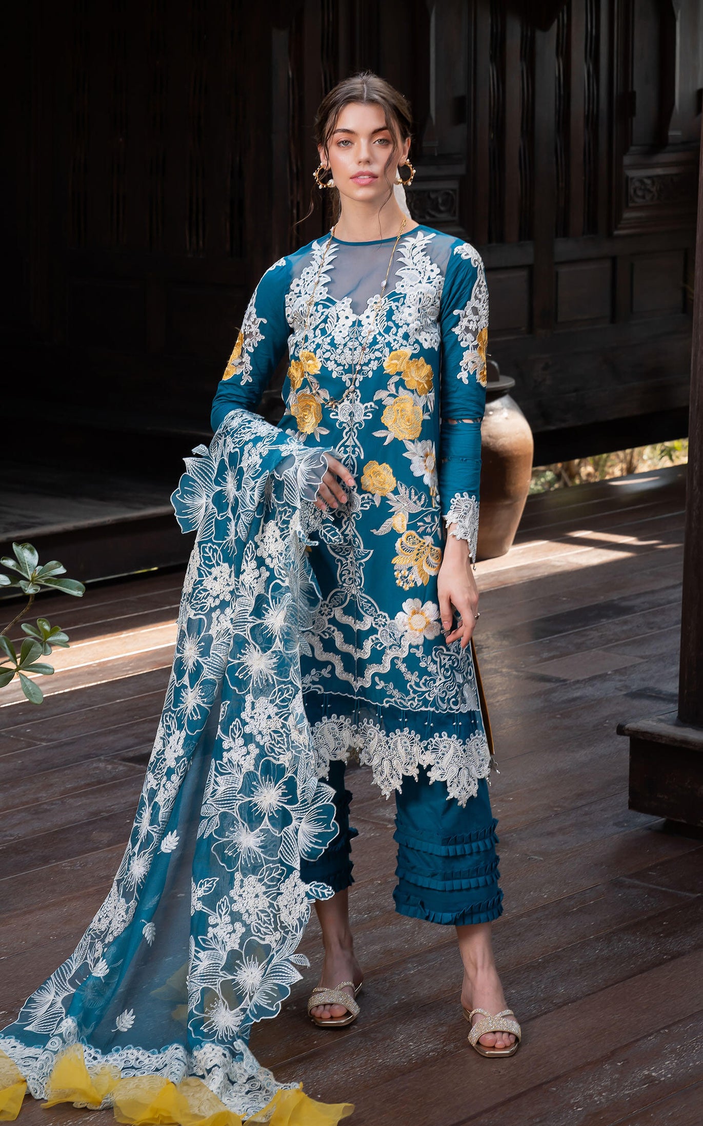 Asifa & Nabeel Luxury Lawn'24 D#11
