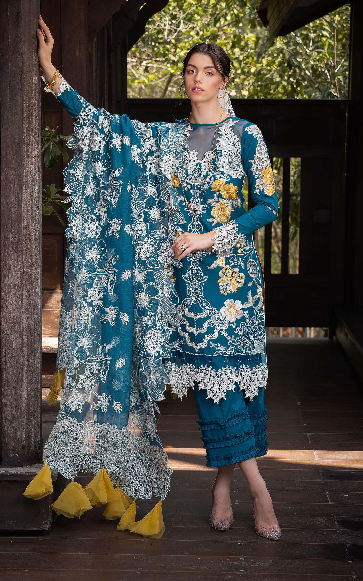 Asifa & Nabeel Luxury Lawn'24 D#11