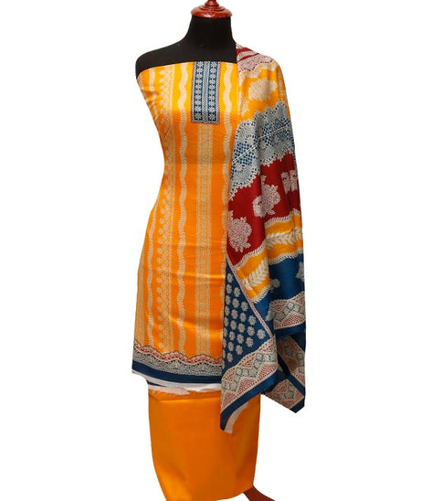 Friha & Farha Naz Lawn`22 D#824 Yellow