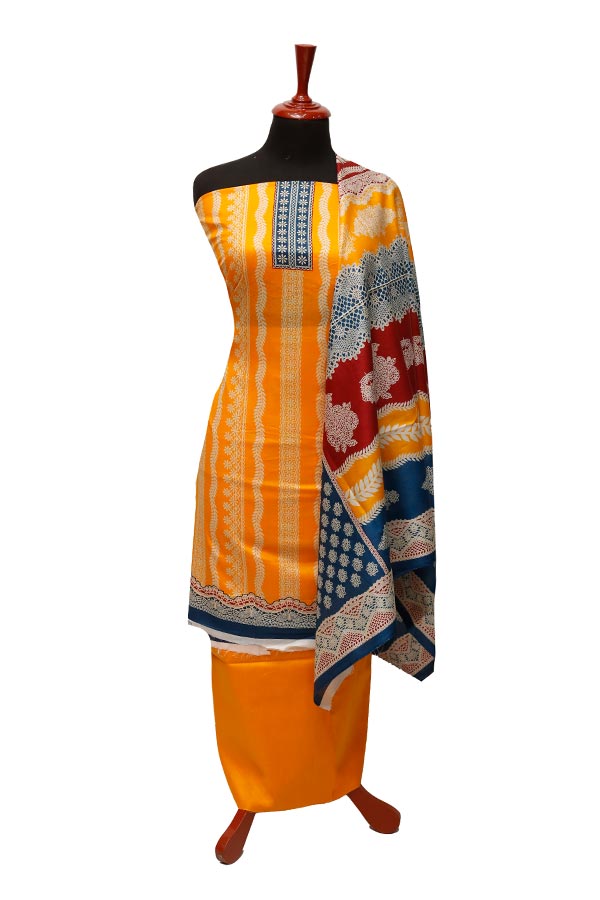 Friha & Farha Naz Lawn`22 D#824 Yellow