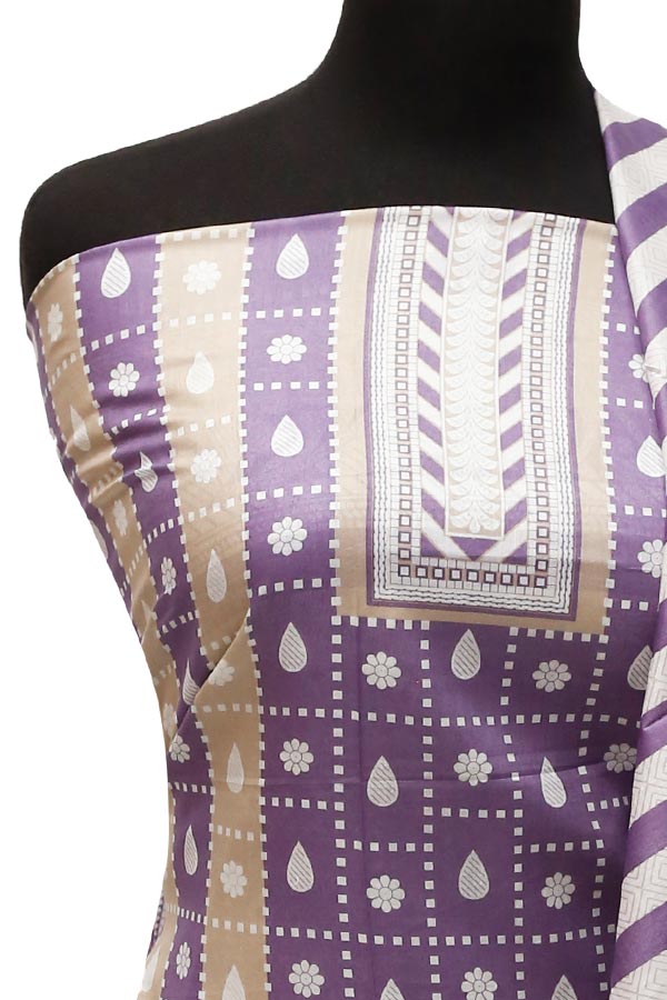 Friha & Farha Naz Lawn`22 D#825 Purple