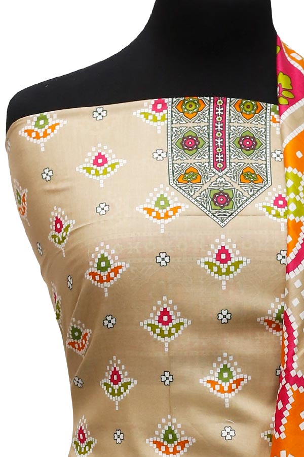 Friha & Farha Naz Lawn`22 D#828 L Brown