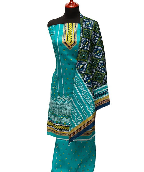Friha & Farha Naz Lawn`22 D#831 Sea Green