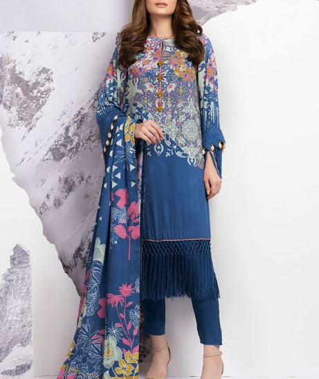 Al Karam Winter Collection`21 FW-08 Blue