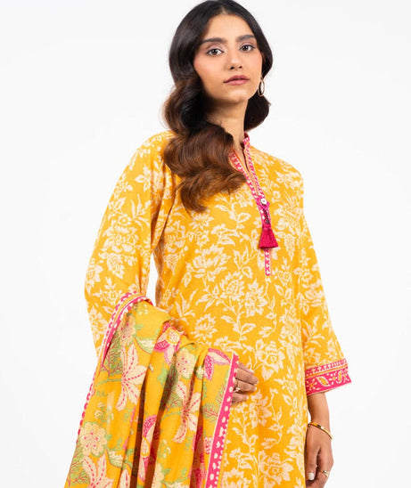 Al-Karam Winter Collection'24 FW#23.1 (Yellow)
