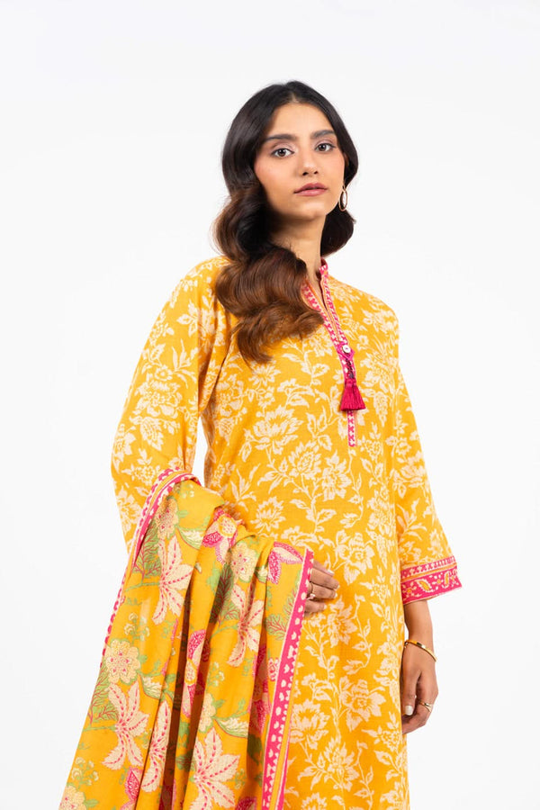 Al-Karam Winter Collection'24 FW#23.1 (Yellow)