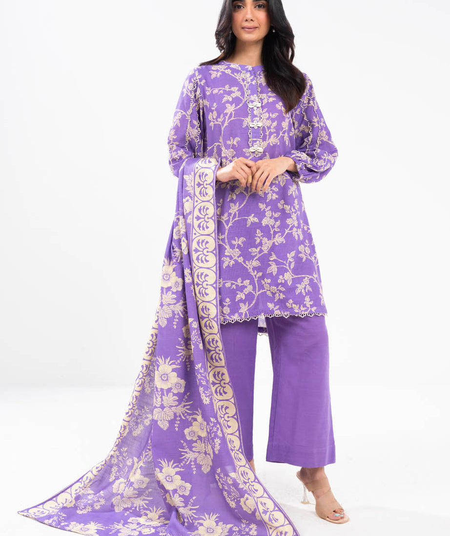 Al-Karam Winter Collection'24 FW#27.1 (PURPLE)
