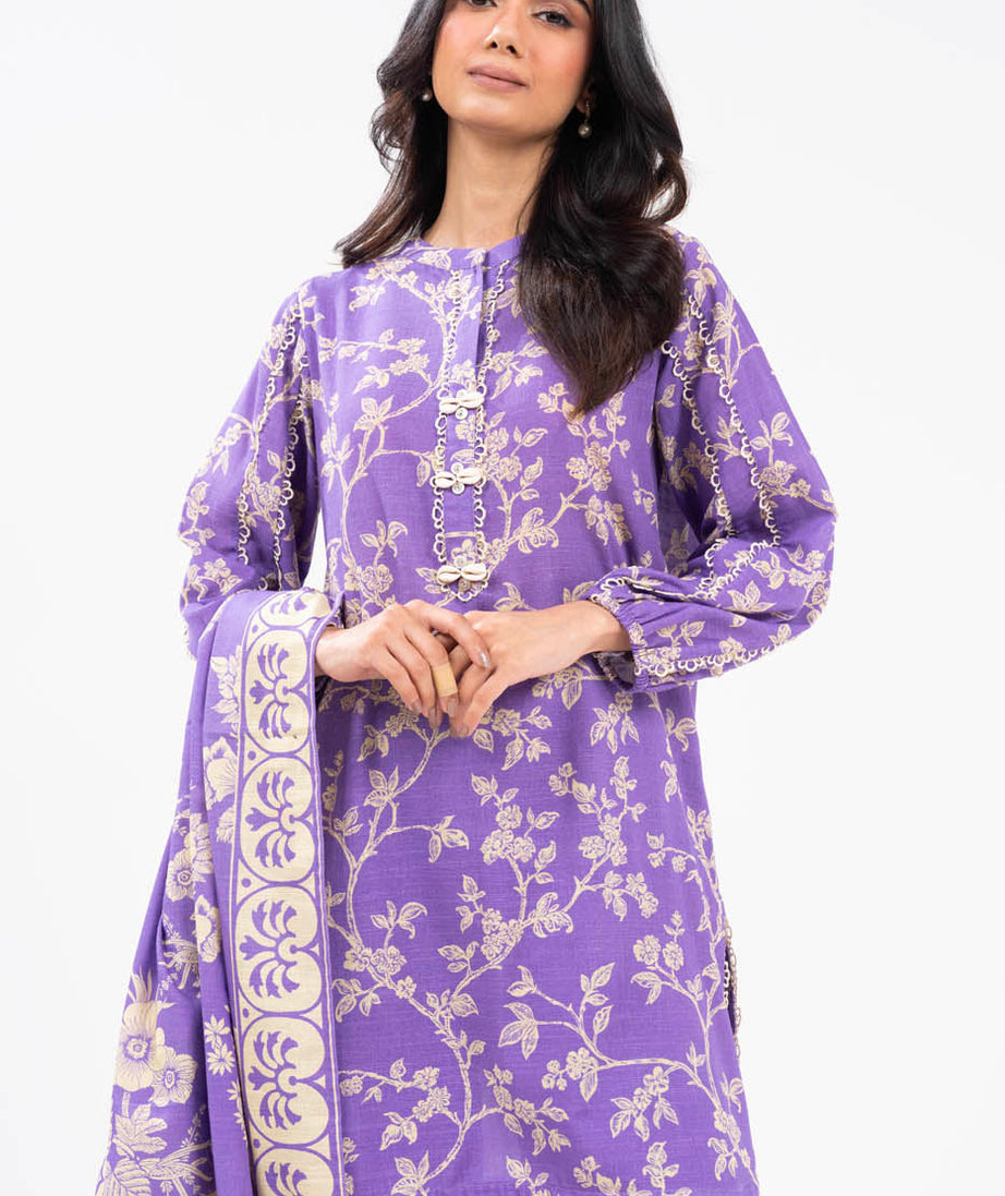 Al-Karam Winter Collection'24 FW#27.1 (PURPLE)