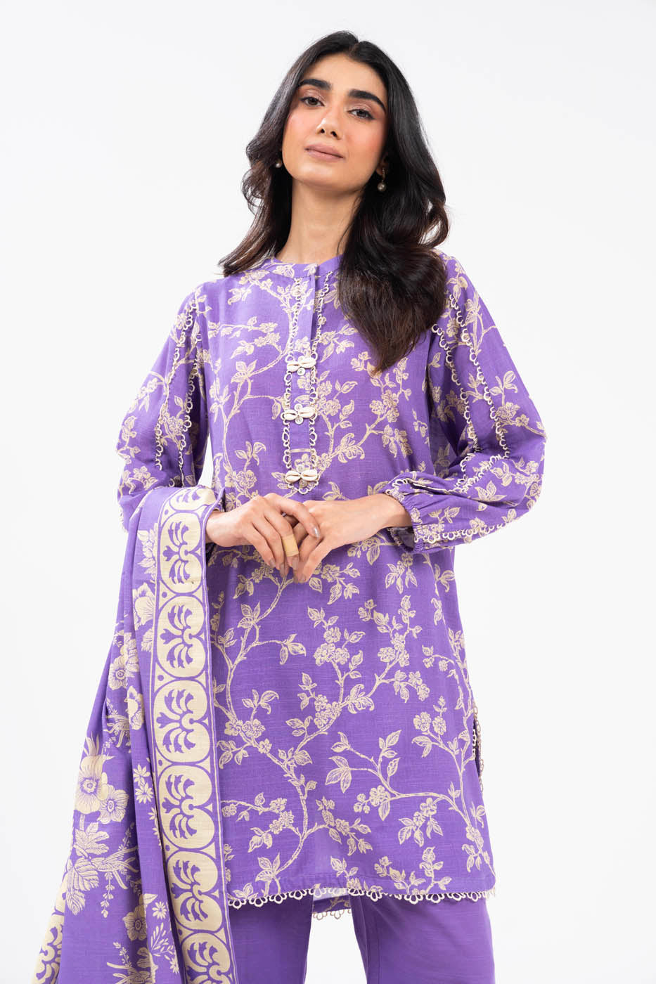 Al-Karam Winter Collection'24 FW#27.1 (PURPLE)