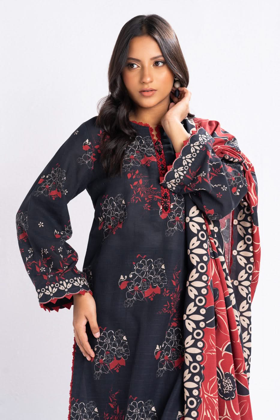 Al-Karam Winter Collection'24 FW#46.1 (BLACK)
