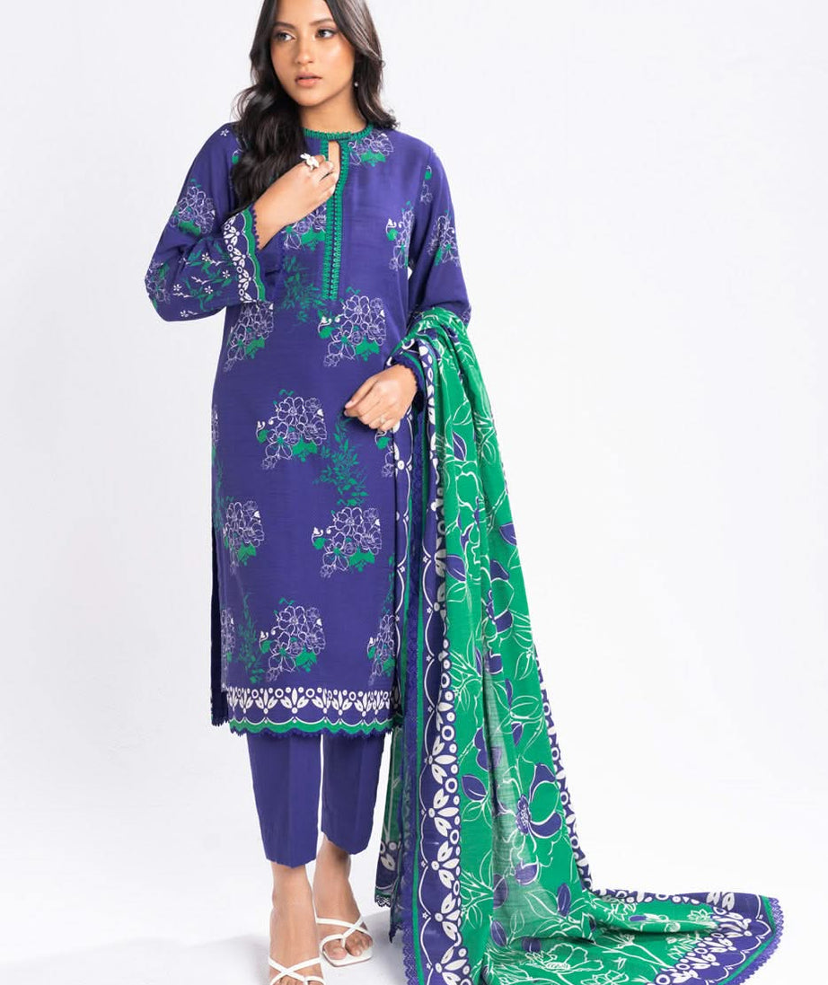 Al-Karam Winter Collection'24 FW#46.1 (Blue)
