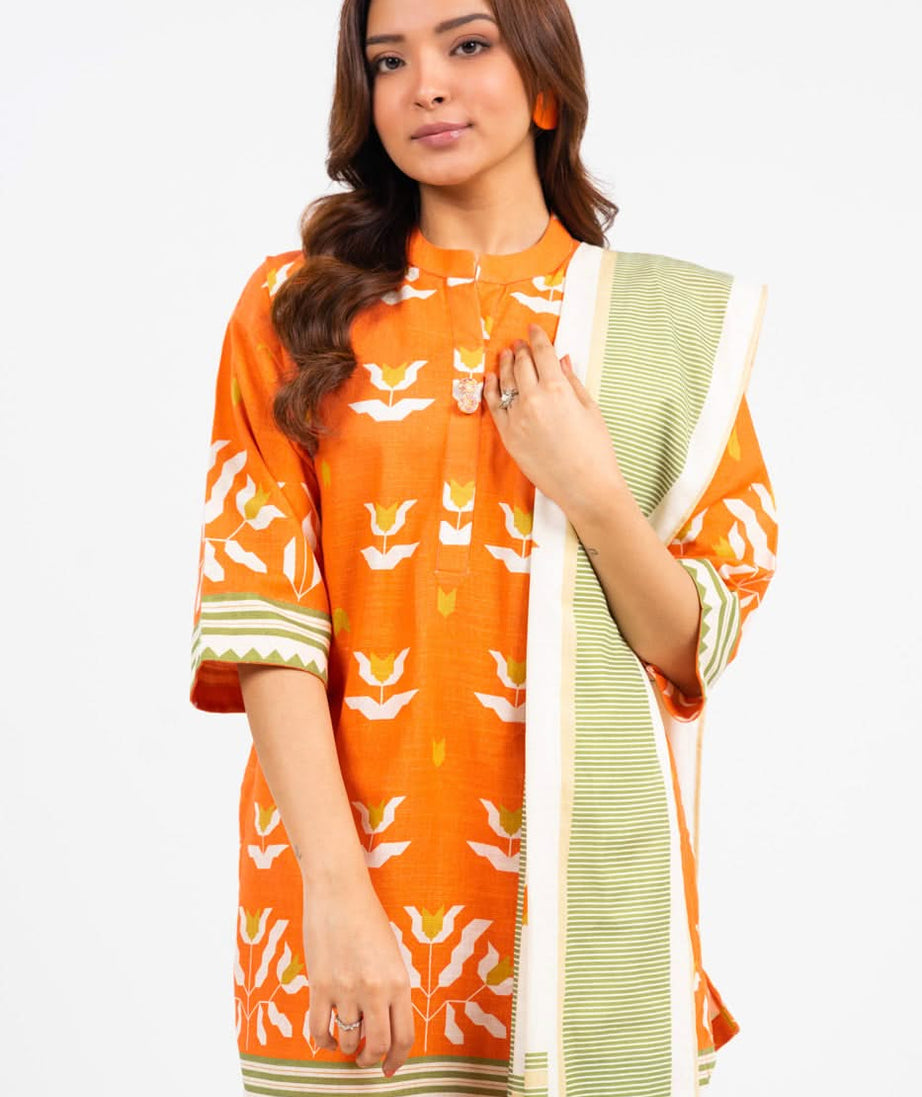 Al-Karam Winter Collection'24 FW#49.1 (ORANGE)