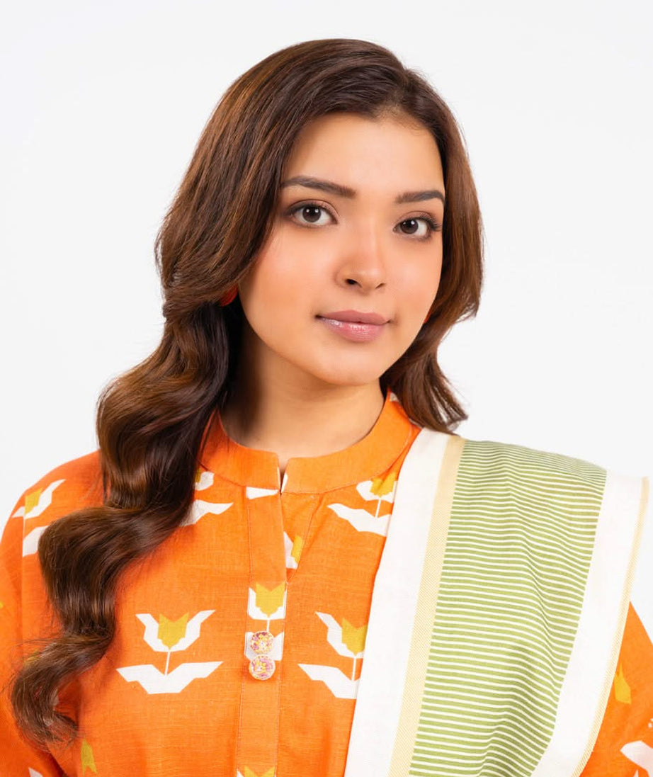 Al-Karam Winter Collection'24 FW#49.1 (ORANGE)