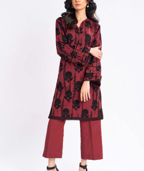 Al-Karam Winter Collection'24 FW#53.1 (Red)