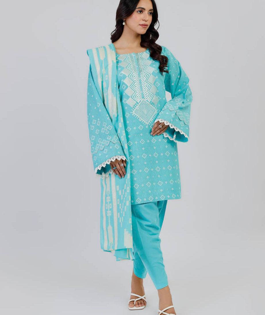 Al-Karam Winter Collection'24 FW#7.1 (Light Blue)