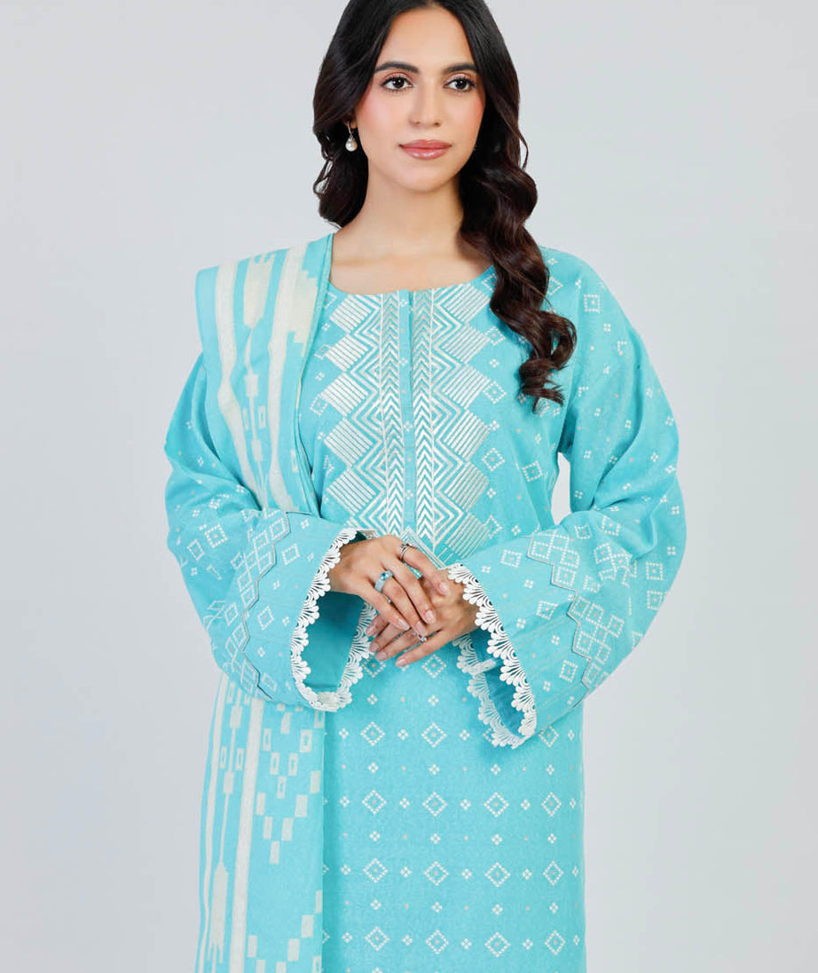 Al-Karam Winter Collection'24 FW#7.1 (Light Blue)
