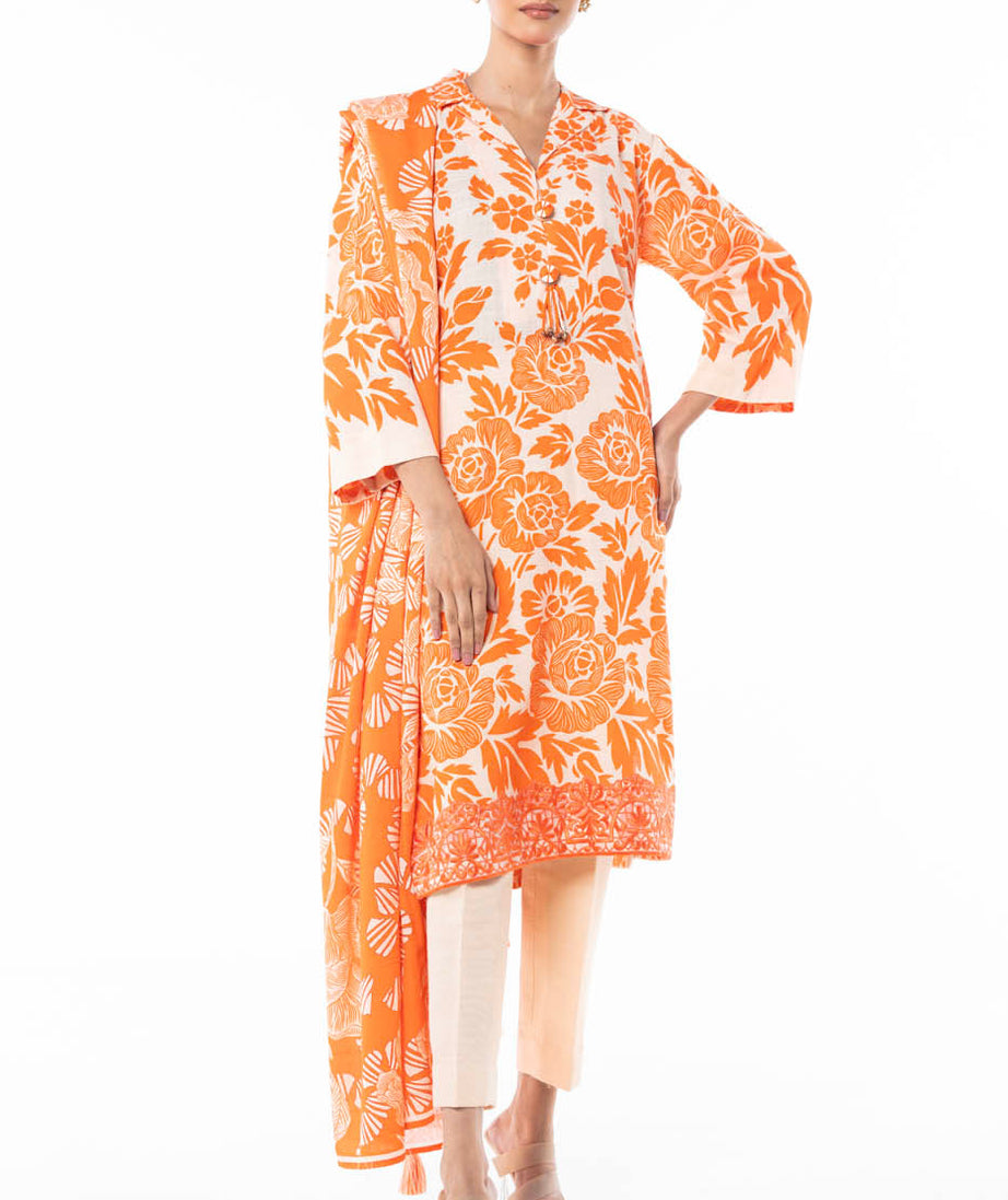 Al-Karam Winter Collection'24 FW#12 (Orange)