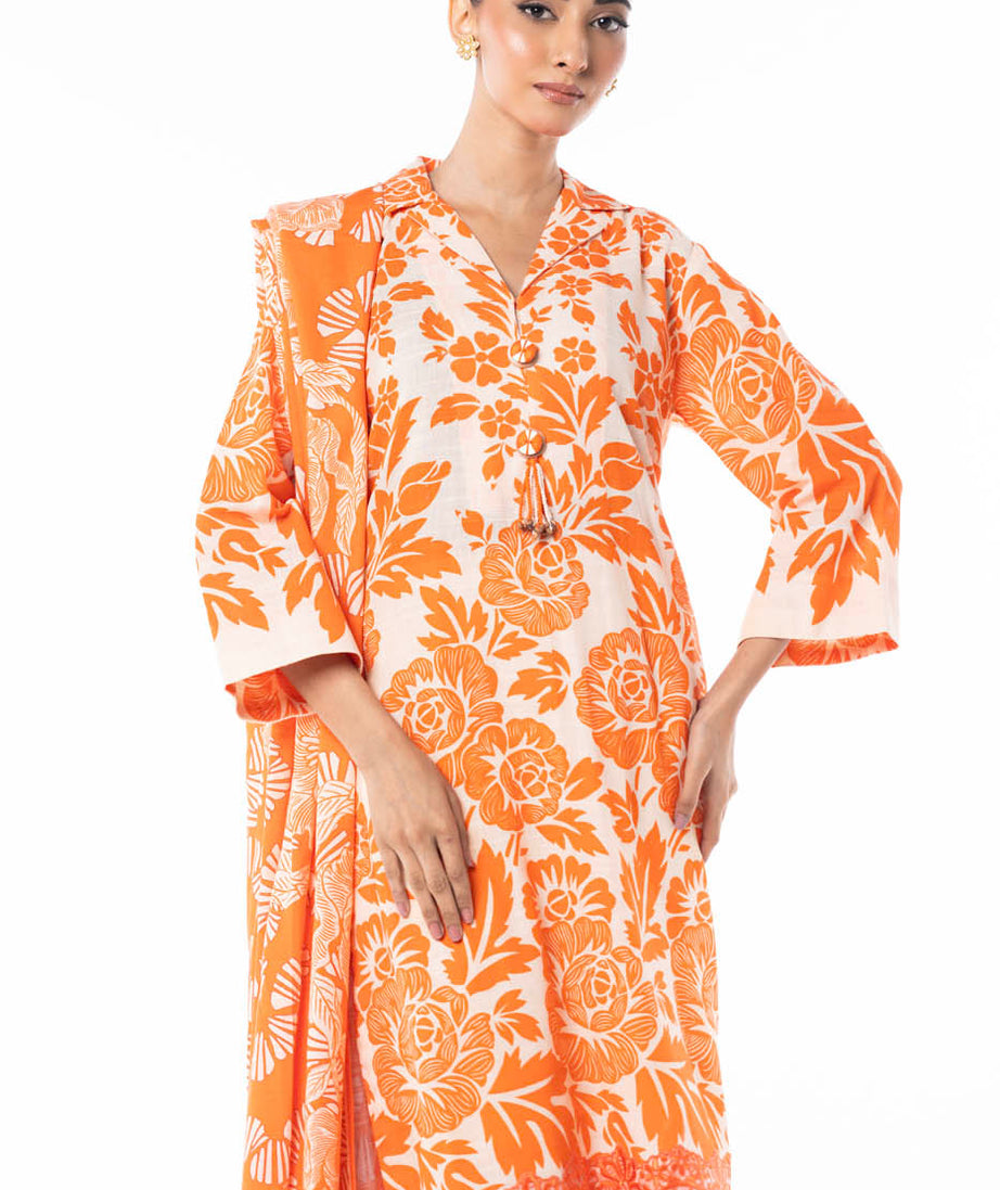 Al-Karam Winter Collection'24 FW#12 (Orange)