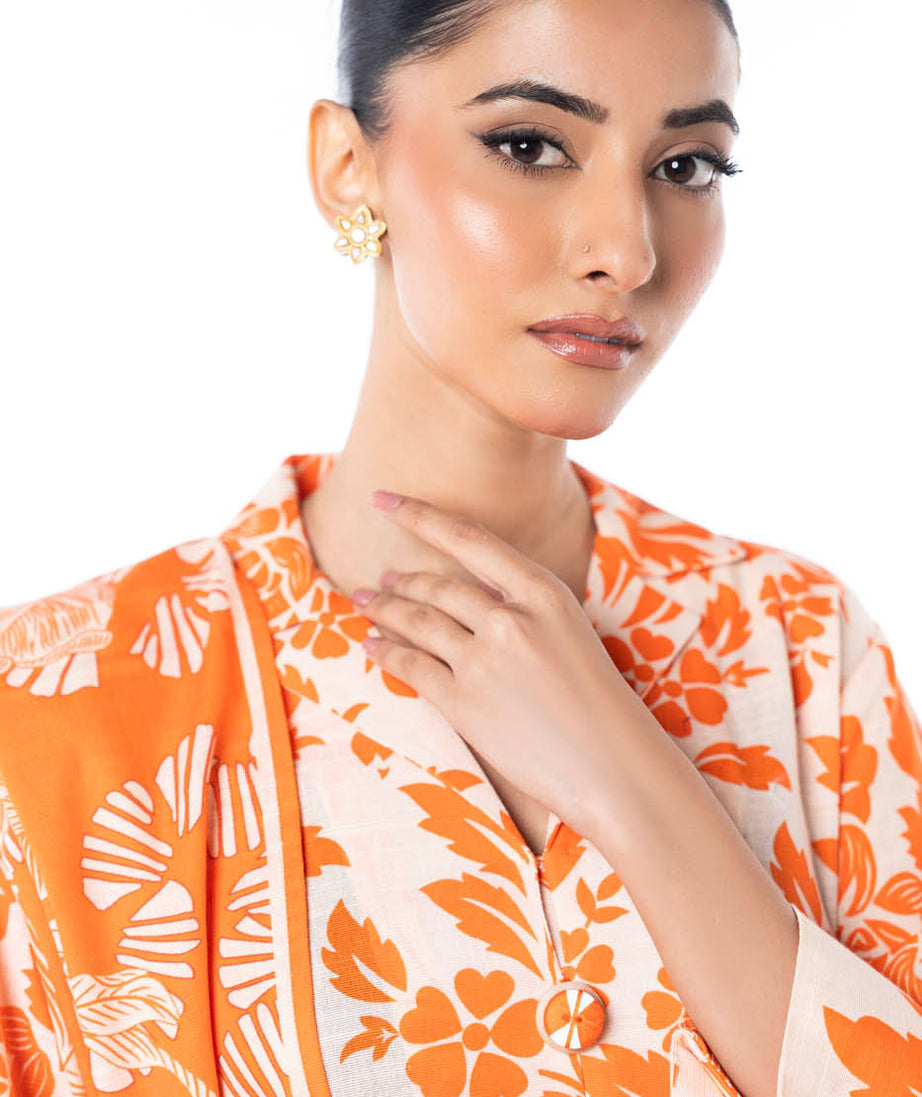 Al-Karam Winter Collection'24 FW#12 (Orange)