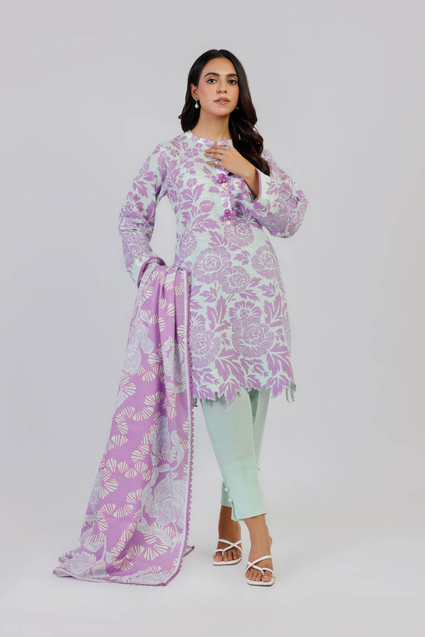 Al-Karam Winter Collection'24 FW#12 (LIlac)