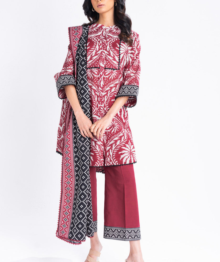 Al-Karam Winter Collection'24 FW#15 (Maroon)