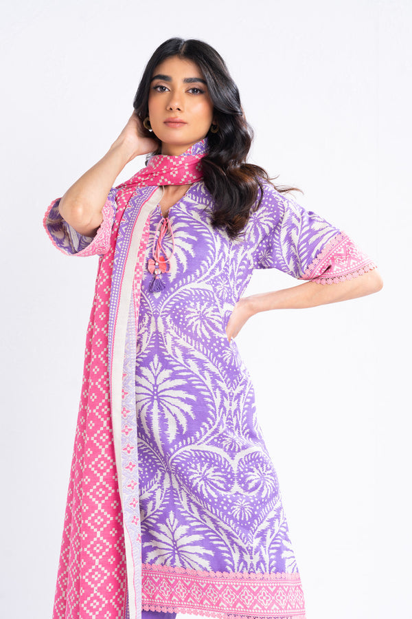 Al-Karam Winter Collection'24 FW#15 (Purple)