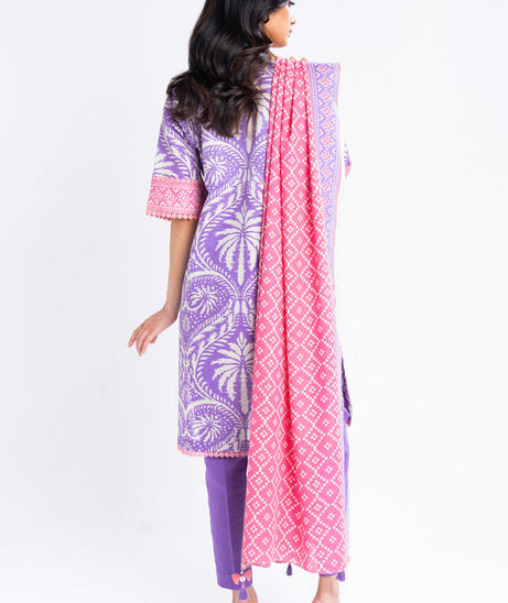 Al-Karam Winter Collection'24 FW#15 (Purple)