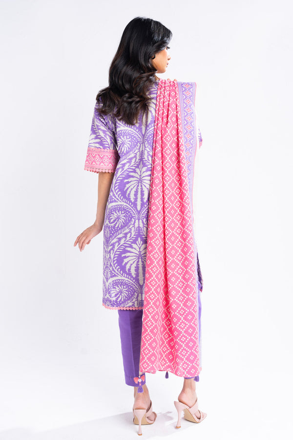 Al-Karam Winter Collection'24 FW#15 (Purple)