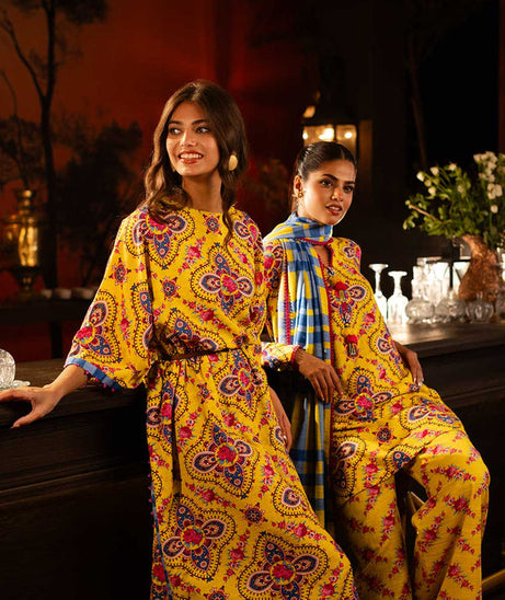 Al-Karam Winter Collection'24 FW#49 (YELLOW)