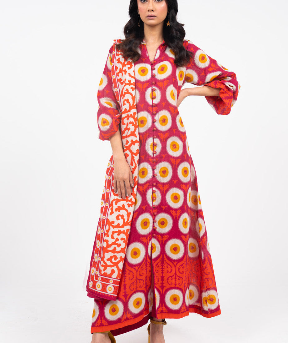 Al-Karam Winter Collection'24 FW#52 (MAROON)