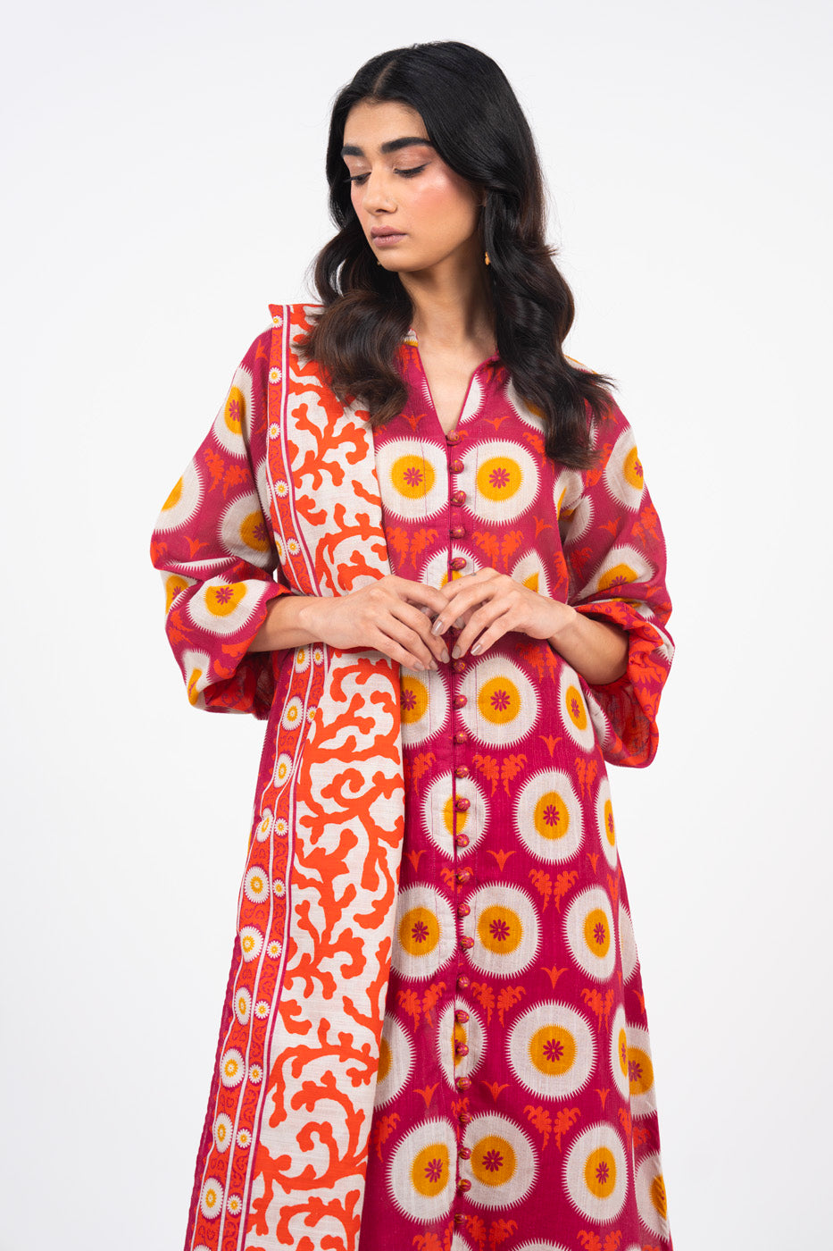 Al-Karam Winter Collection'24 FW#52 (MAROON)