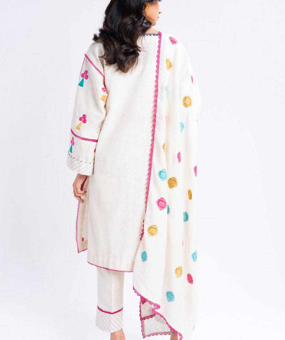 Al-Karam Winter Collection'24 FW#1 (OFF WHITE)