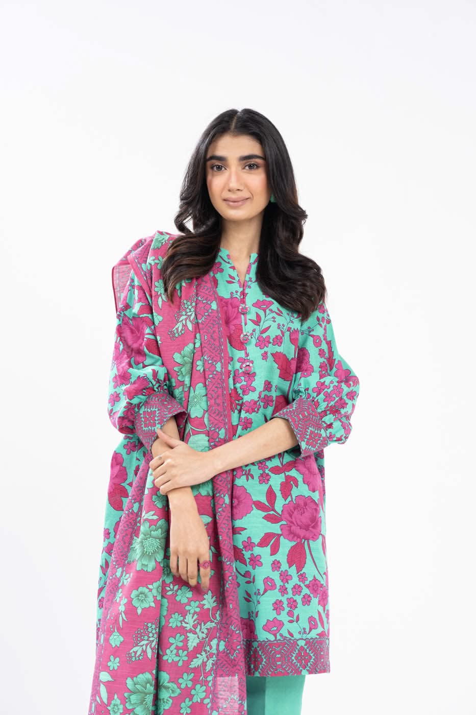 Al-Karam Winter Collection'24 FW#14 (Sea Green)