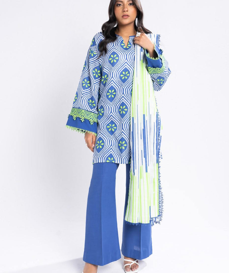 Al-Karam Winter Collection'24 FW#18 (BLUE)
