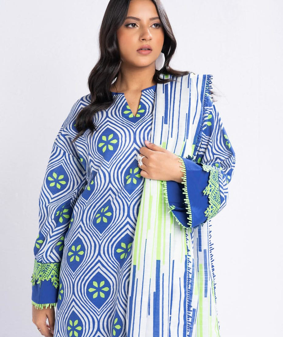 Al-Karam Winter Collection'24 FW#18 (BLUE)