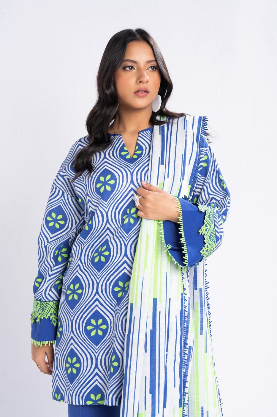 Al-Karam Winter Collection'24 FW#18 (BLUE)